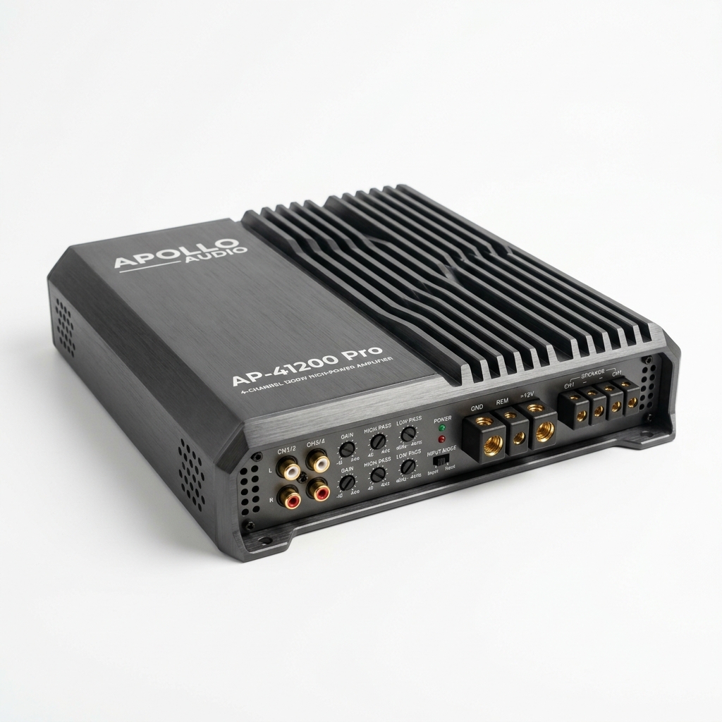4-Channel 1200W Car Amplifier